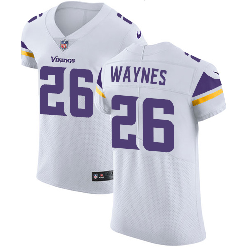 Nike Vikings #26 Trae Waynes White Men's Stitched NFL Vapor Untouchable Elite Jersey